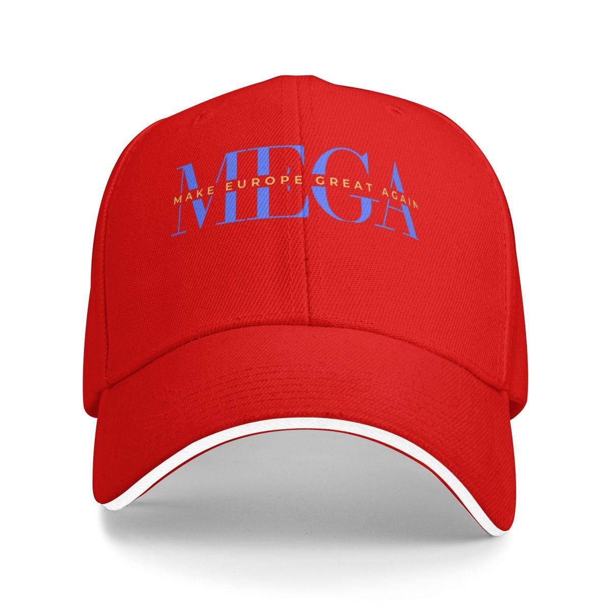 Baseball Caps MEGA Make Europe Great Again Fans Support Graphic Unisex Outdoor Summer Hats One Size