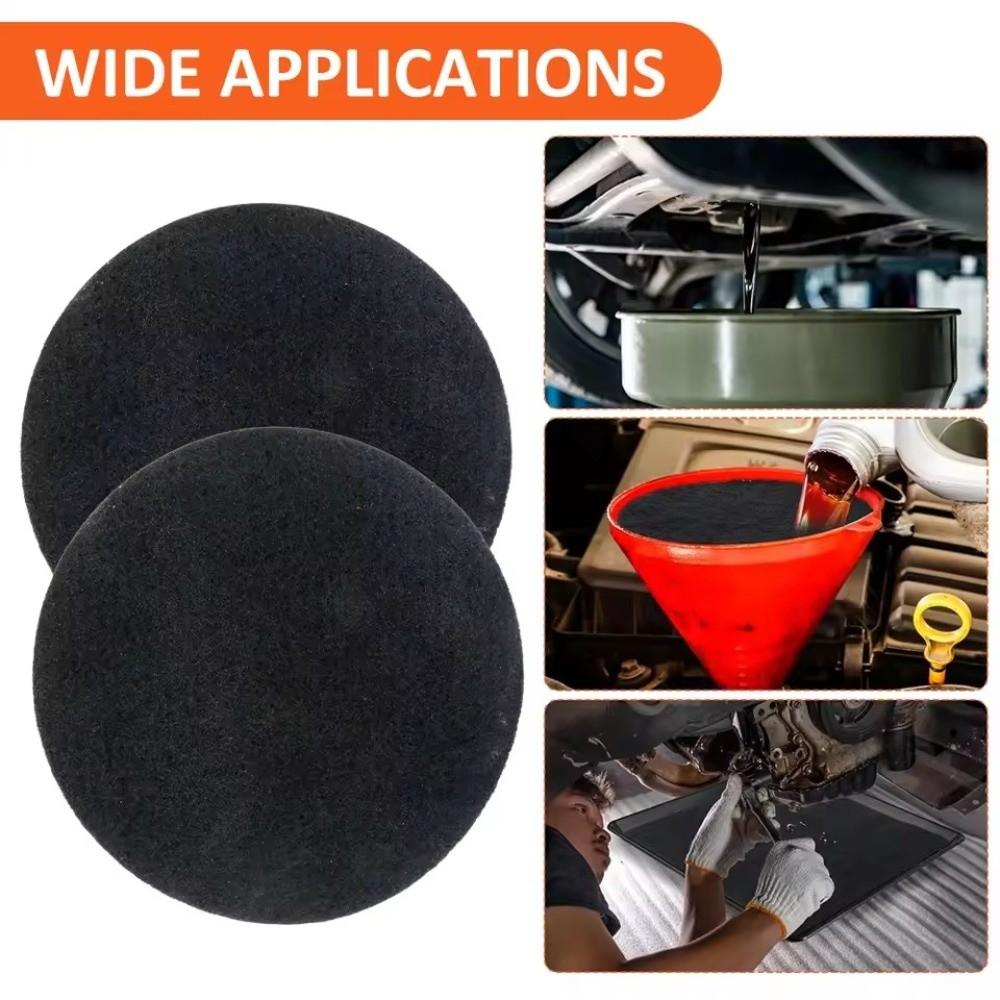 2pcs New Multiuse Oil Drain Splash Pad Lightweight Sponge Pad Oil Change Mat Transmission Drain Pan Garage Automotive