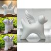 Charming Angel Wings Dog Statue Resin Decorative Art Piece For Home And Garden