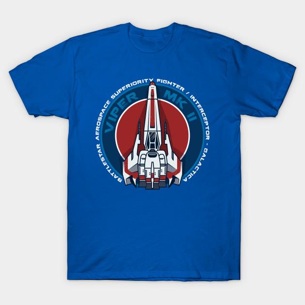 

Men Black Print T-shirt Battlestar Viper Mkii No-Cut Transfer Paper Print Cotton Tshirt 2XL королевский синий