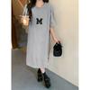 Women's Fashion Summer Spring 1/2 Sleeves O-Neck Loose Waistline Casual Dresses