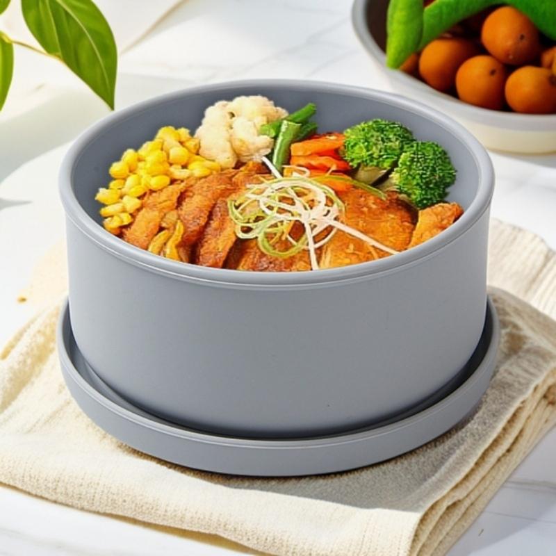 Ergonomic Silicone Food Holders With Secure Closures 300ml/700ml Space Saving Design For Picnics Workouts Daily Use