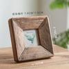 Rustic Retro Style Photo Frame For Tabletop Home Decoration, Handmade with Natural Brown Pine Wooden Picture Frame