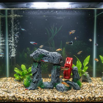 Garden Decor Simulation Fish Tank Ornament Natural Look Resin Rockery Statue Artificial Retro Aquarium Decoration Landscaping