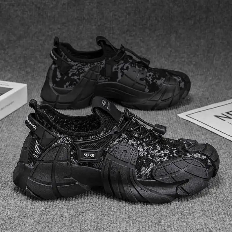 Rubber Sole Lace Up Flat Sports Shoes Plus Size Men Branded Sneakers Husband Clearance Dropshiping Krasovka High Brand Cute