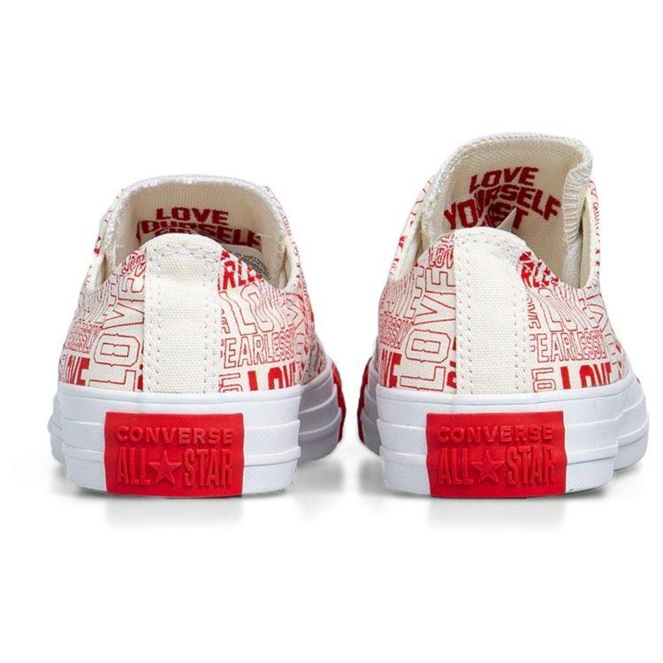 Converse Love Fearlessly Chuck Taylor All Star Low Top Red Women's 567311C