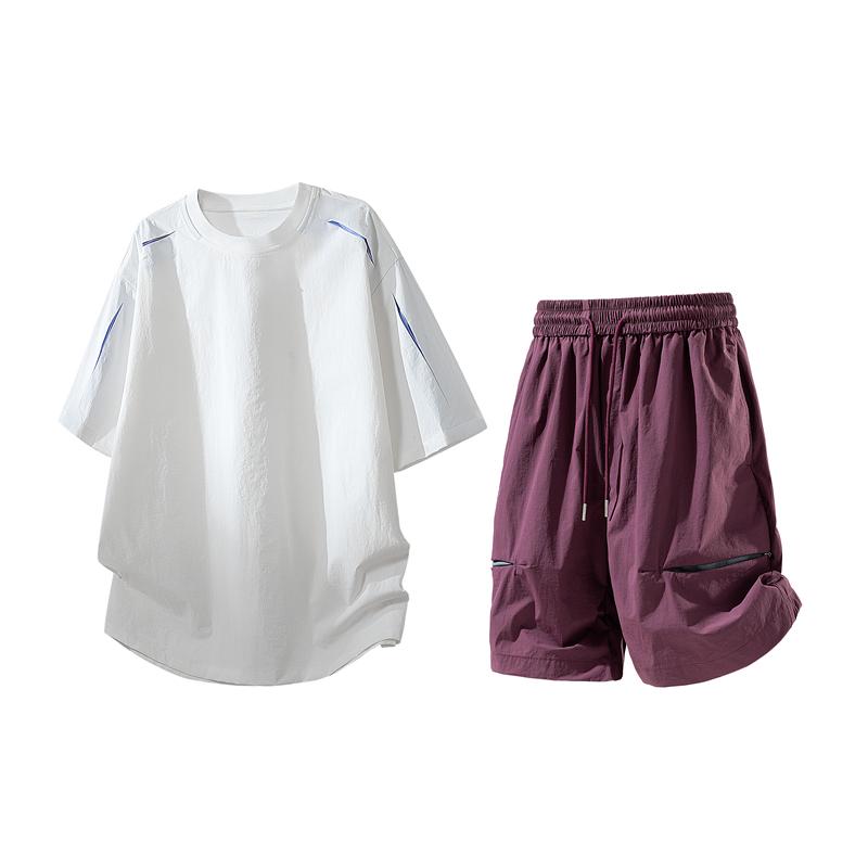 Casual Set, Short Sleeved Set, Men s Summer Casual Two-piece Set XXXL