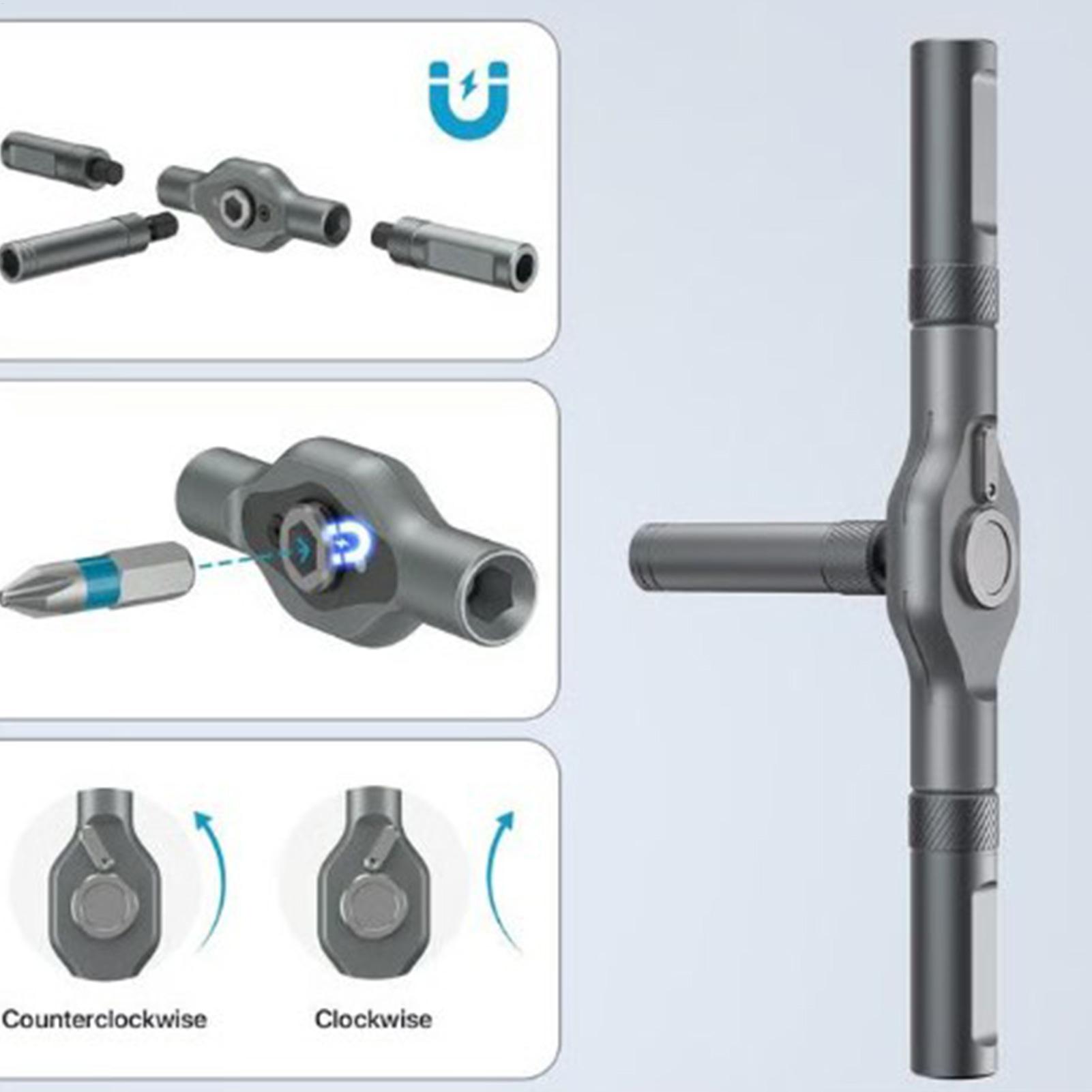 

Multi-function Ratchet Screwdriver Set Compact T-Handle Repair Kit With Bits For Electronics Automotive Maintenance CN