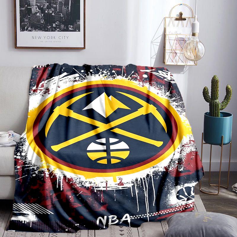 Denver Basketball Team Blanket Lightweight Flannel Bedding Blanket Perfect for Travel, Camping, Living Rooms, Offices, Sofas, Fan Christmas gift