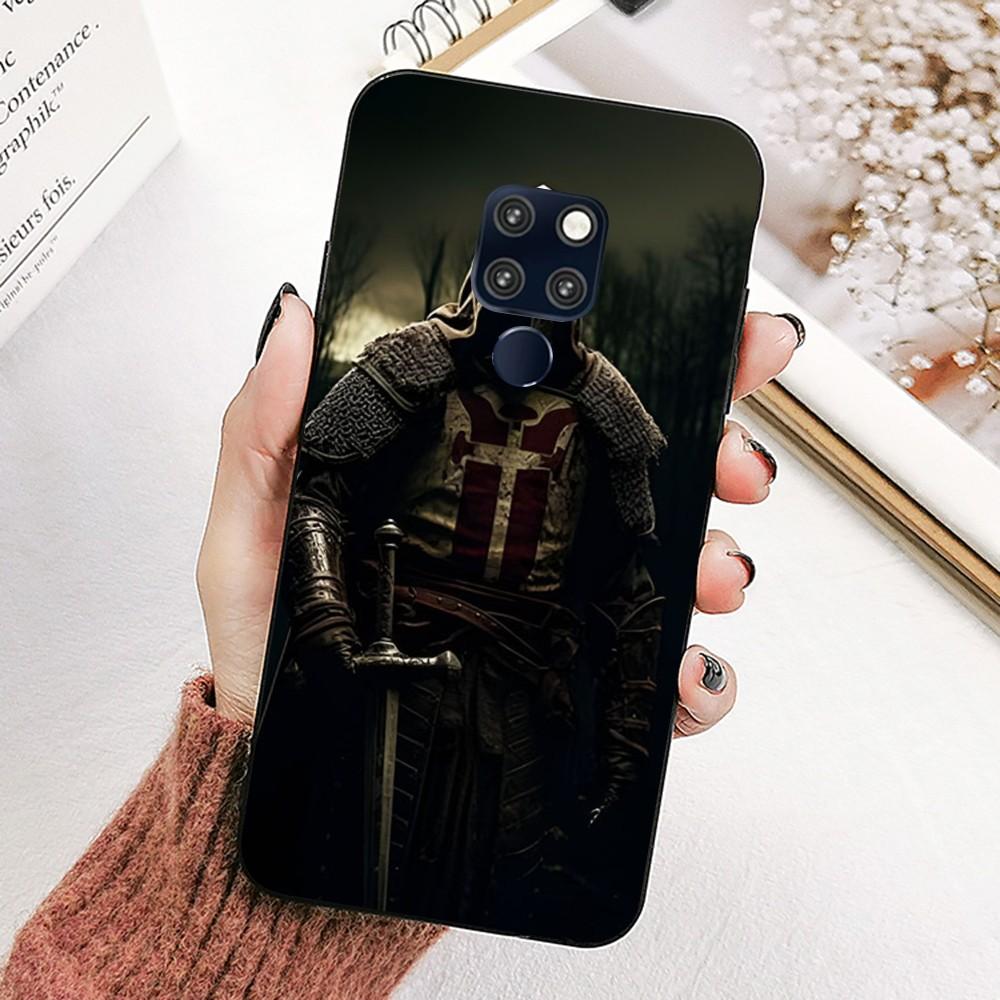 

Knights Templar Luxury Phone Case For Huawei Mate 10 20 30 40 50 Lite Pro Nova 3 3i 5 6 SE 7 Pro 7SE Huawei Mate 20 Lite