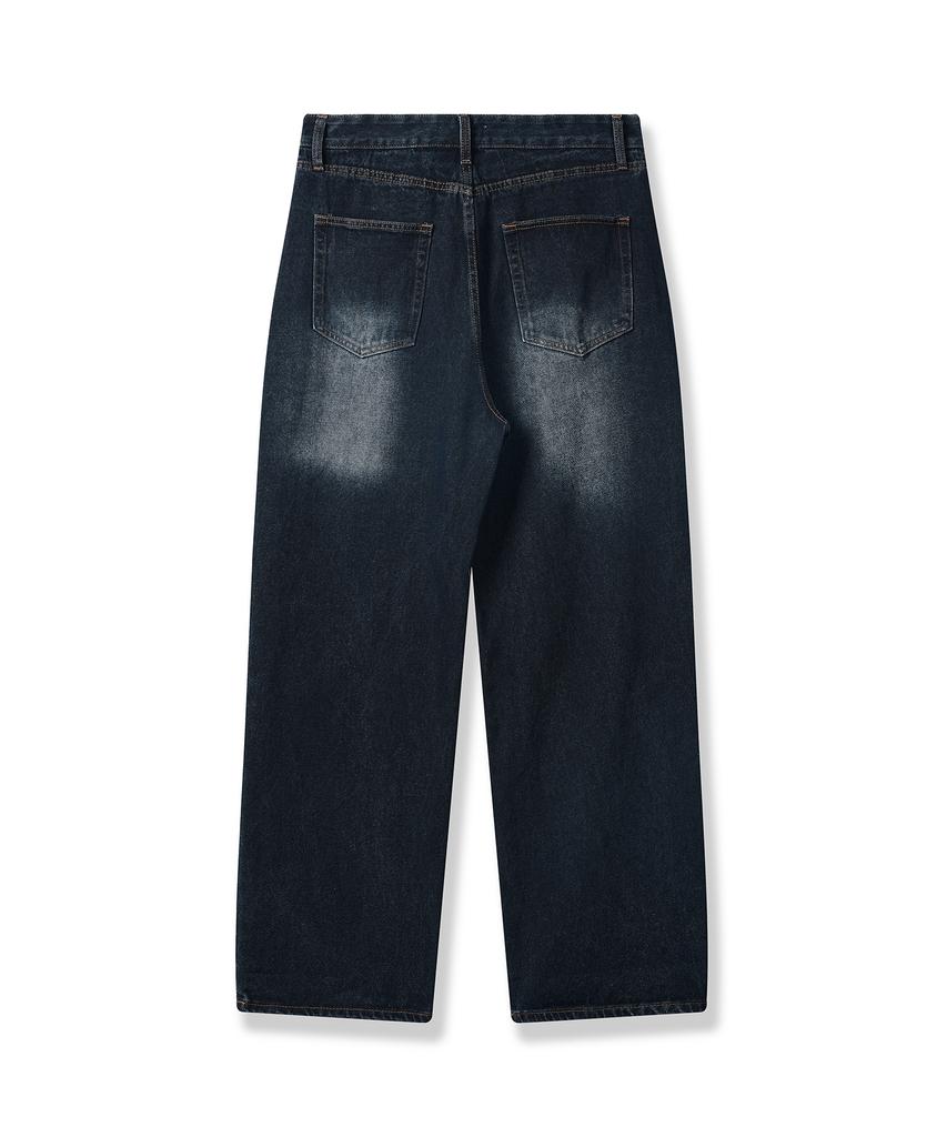 Descheuis Everyday Washed Relaxed Denim Pants Deep Blue (Type A)