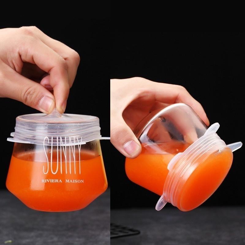 Coperchi in silicone di diverse dimensioni. 6 pezzi