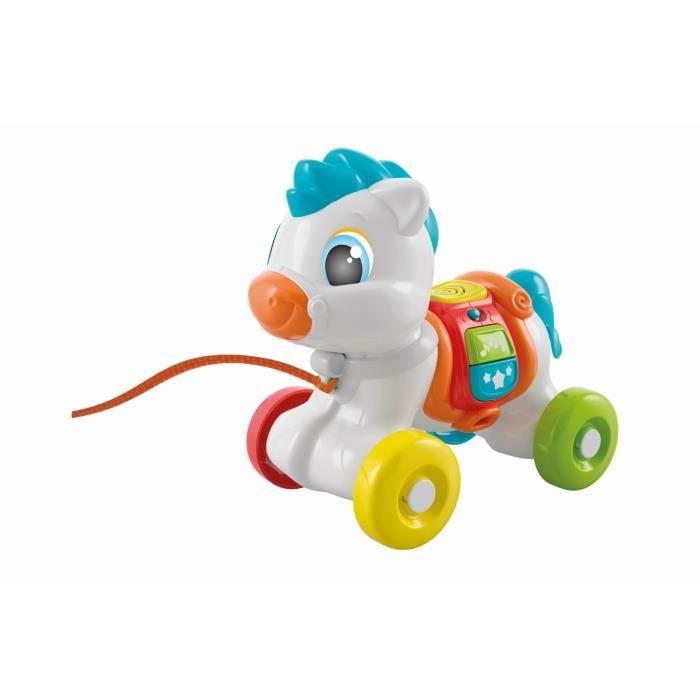 Clementoni - Mon poney à tirer - Boutons interactifs