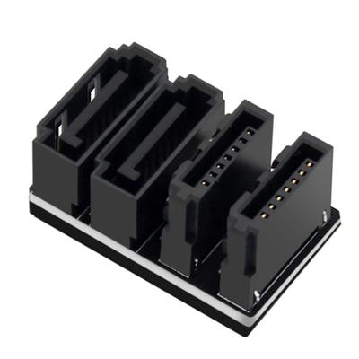 Ph572_90/180 Degree Adapter SATA 7pin Dual Interface Turning Connector Motherboard Both Sides