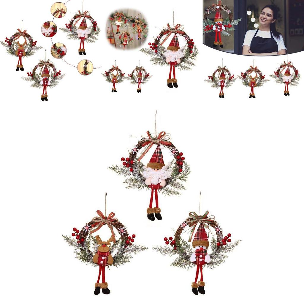 Charming Christmas Decorations Garland Rattan With Lights For Festive Home Parties