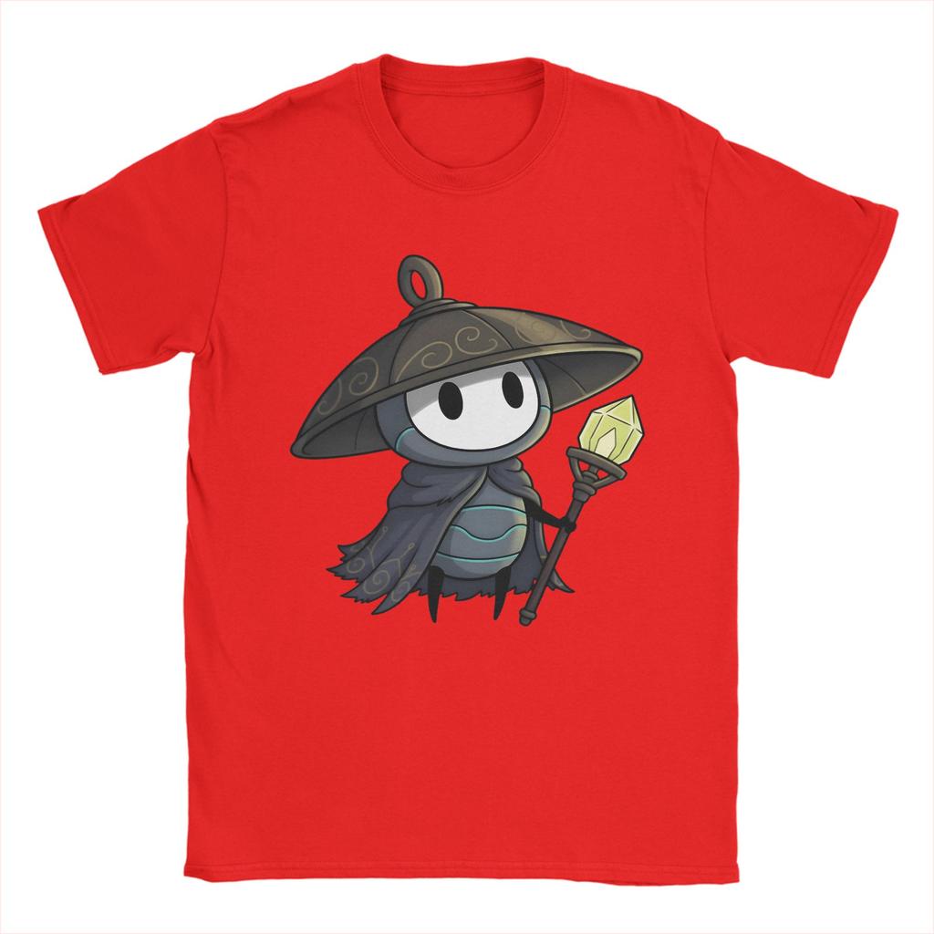 Hollow Knight Silksong Sherma Koszulki Unisex Koszulka Vintage Krótki Rękaw Okrągły Dekolt Koszulki 100% Bawełna Ubrania Plus Size