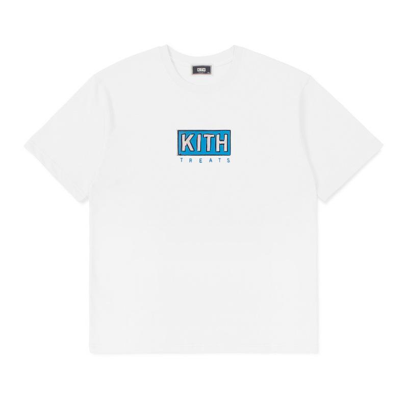 

KITH Treats Cereal Shop Графическая футболка с фургоном мороженого Medium белый