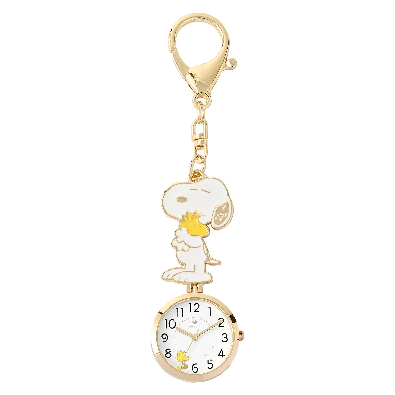

Fieldwork Women s Analog Pocket Watch with Keychain, Snoopy & PEANUTS Design, Japanese Movement, Cute, Comes in Special Packaging, Bag Charm,