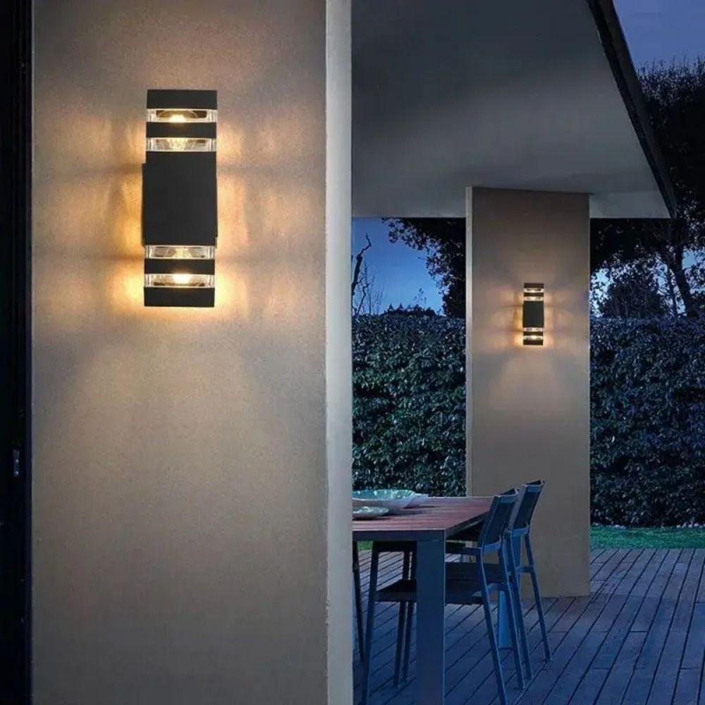 Minimalist Style Outdoor Sconce Up Down Lighting LED Wall Light Simple Wall Lamp  Villa Exterior