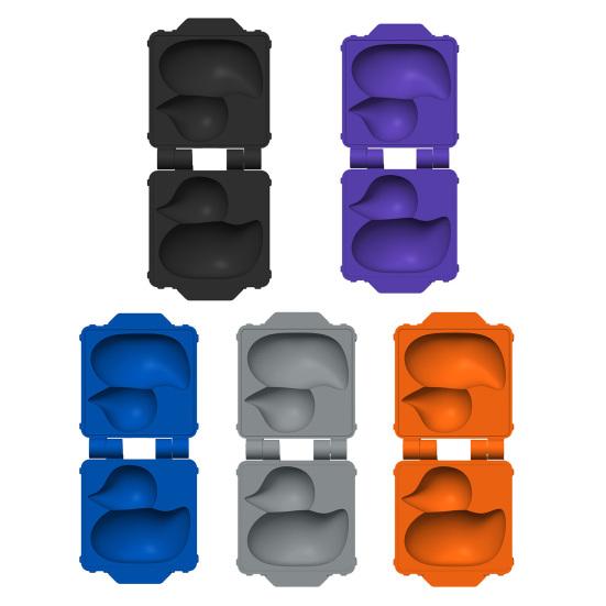 1/2/3Pcs Snow Duck Mold Maker Kids Mini Snowball Mold One-Hand Press Portable Small Snow Duck Toy