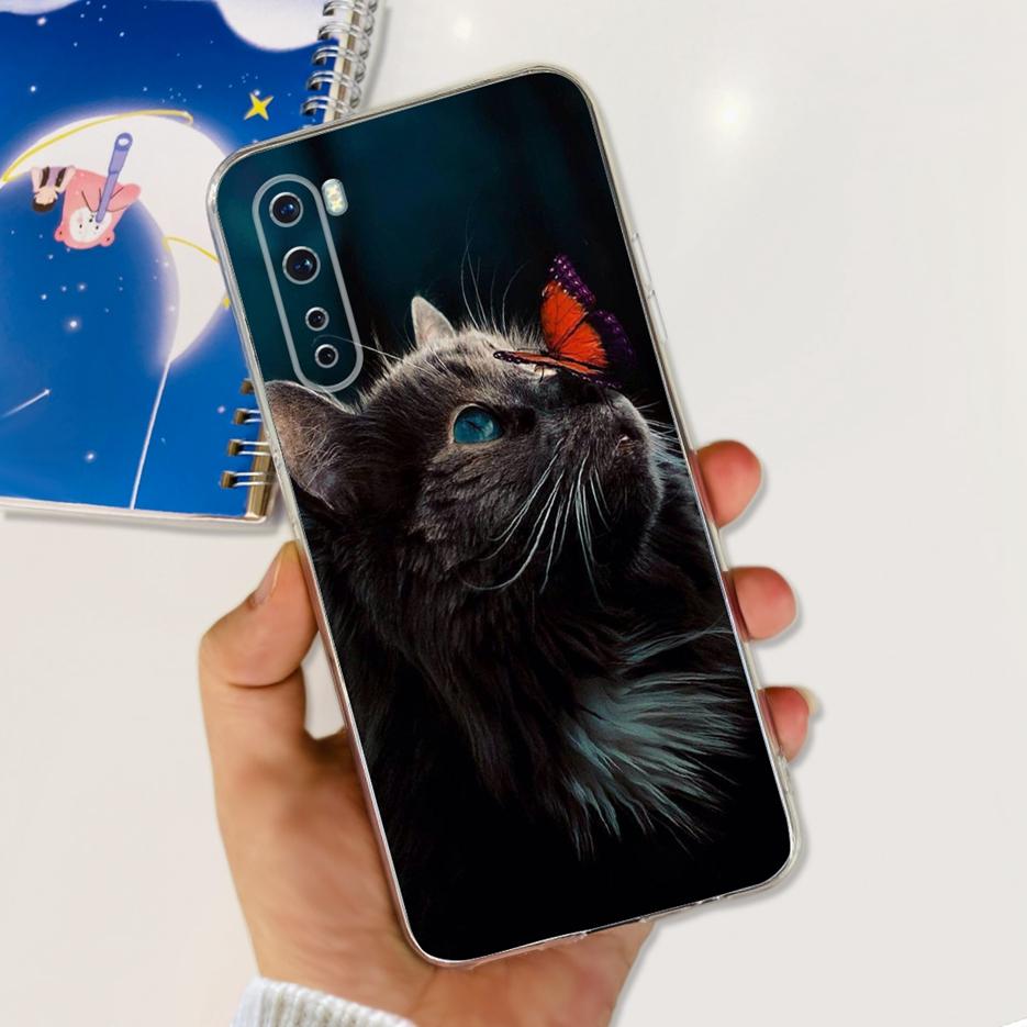 For OnePlus Nord Case 1+Nord AC2001 AC2003 Cute Cat Cartoon Cover Soft Silicone Phone Case For One Plus 8 Nord 5G Oneplus Z Bags