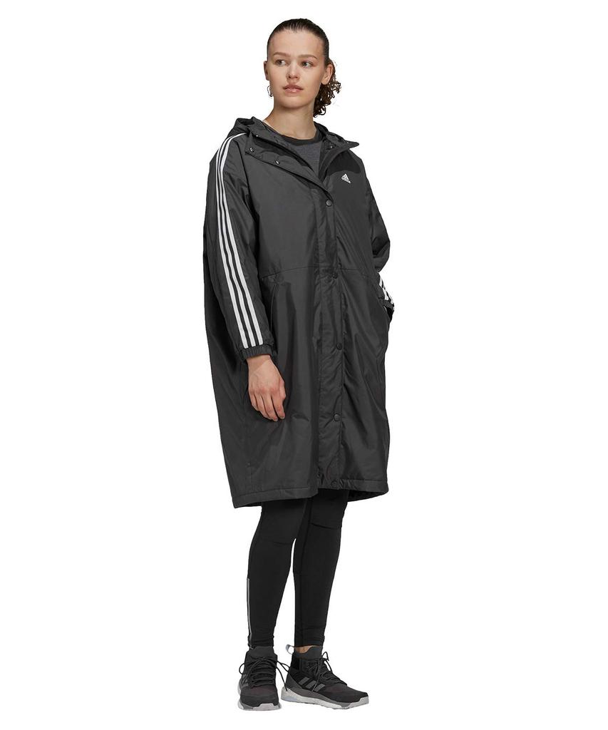 Adidas IZG90 Insulated Japan To Japanese Size Women's Coat, White/Black (GF0026), J/OT (equivalent 2L)