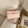 Premium Simplicity Dopamine Color Single Crossbody Bags Litchi Texture Soft Box Bag Daily Commuting Versatile Small Square Bag