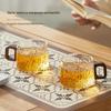 TEAHUE Light Luxury High-Temp Glass Teacup Set