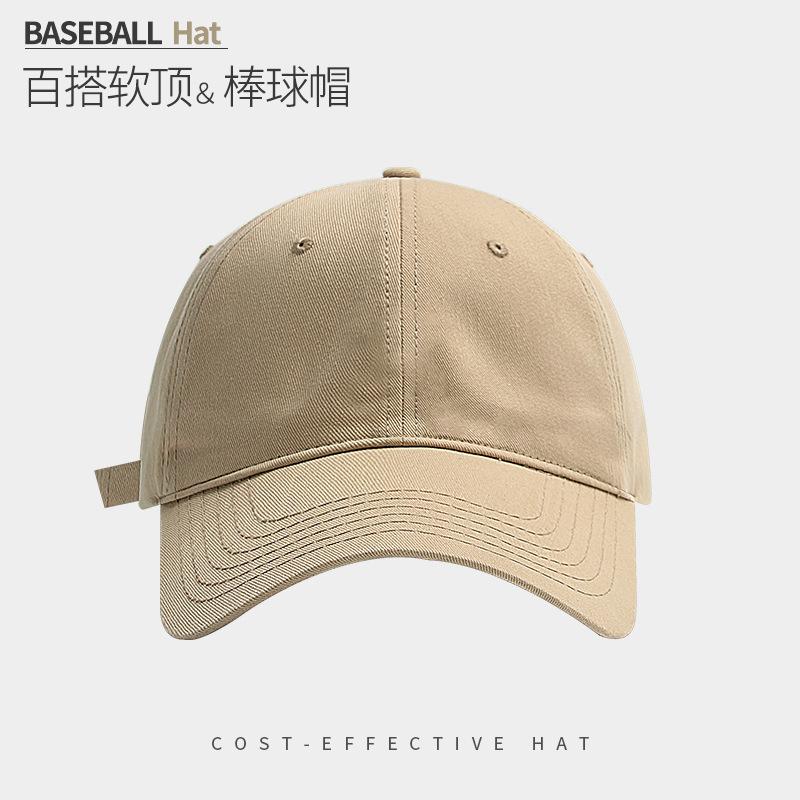 Embroidered Letters Show The Face Small Peaked Cap Children'S Season Sun Protection Warm Versatile Big Head Circumference Baseball Cap
