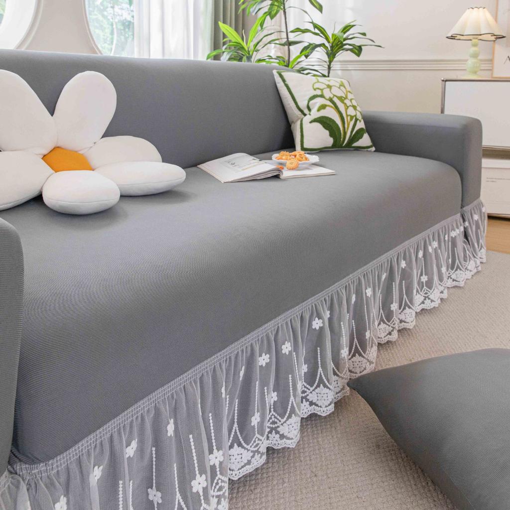 New Elastic Cool Feeling Ice Silk Sofa Cover All Purpose Set  Universal Summer Anti Slip Sofa Cover  Summer Cover Fabric