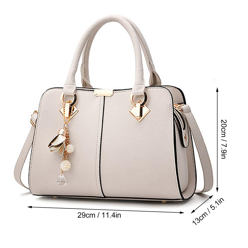 PU Handbag Large Capacity Stylish Women Shoulder Handbag for Valentines Day Anniversaries Birthdays