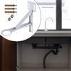 Nastavitelný montážní hardware pro instalaci podmontážního dřezu