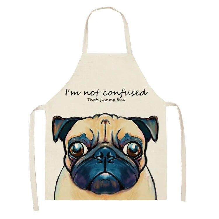 Household Kitchen Apron Nordic Polyester Animal Series Apron Polyester Overalls Adult Apron Polyester Material Apron