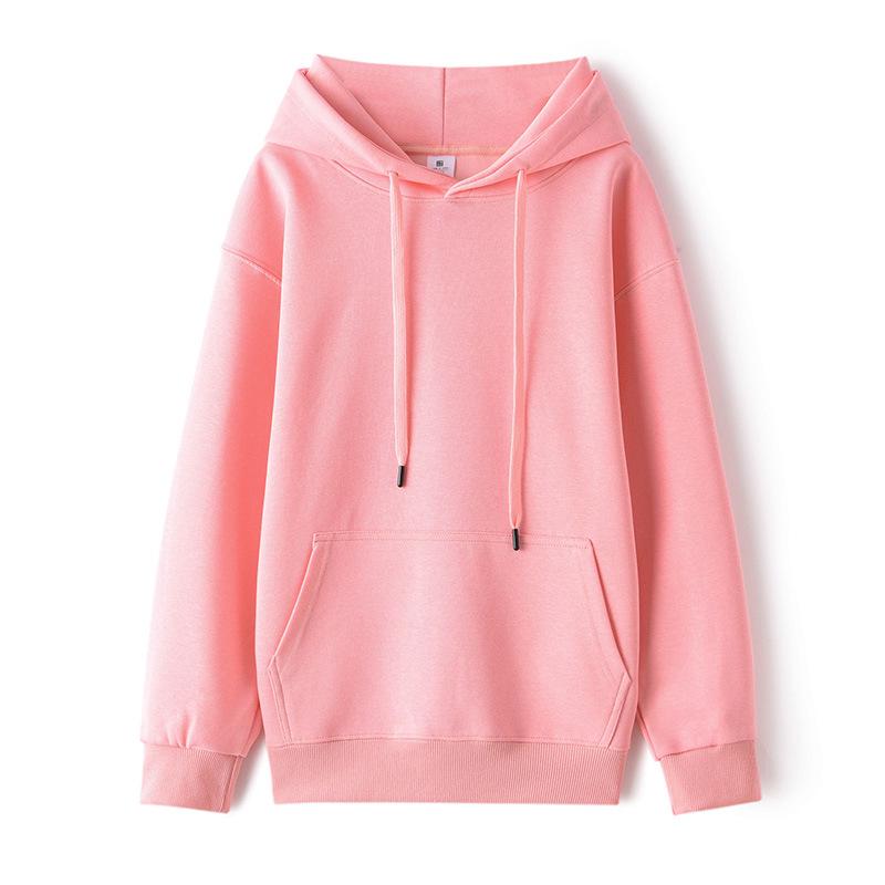 Unisex Baumwolle Plus Samt Kapuzenpullover - Herbst/Winter Locker sitzender Hoodie für Paare