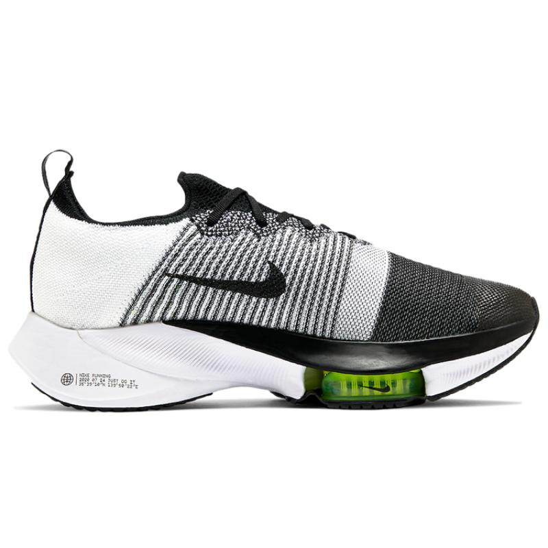 Nike Air Zoom Tempo NEXT% Flyknit 'Black White Volt' Sneakers Casual CI9923-001