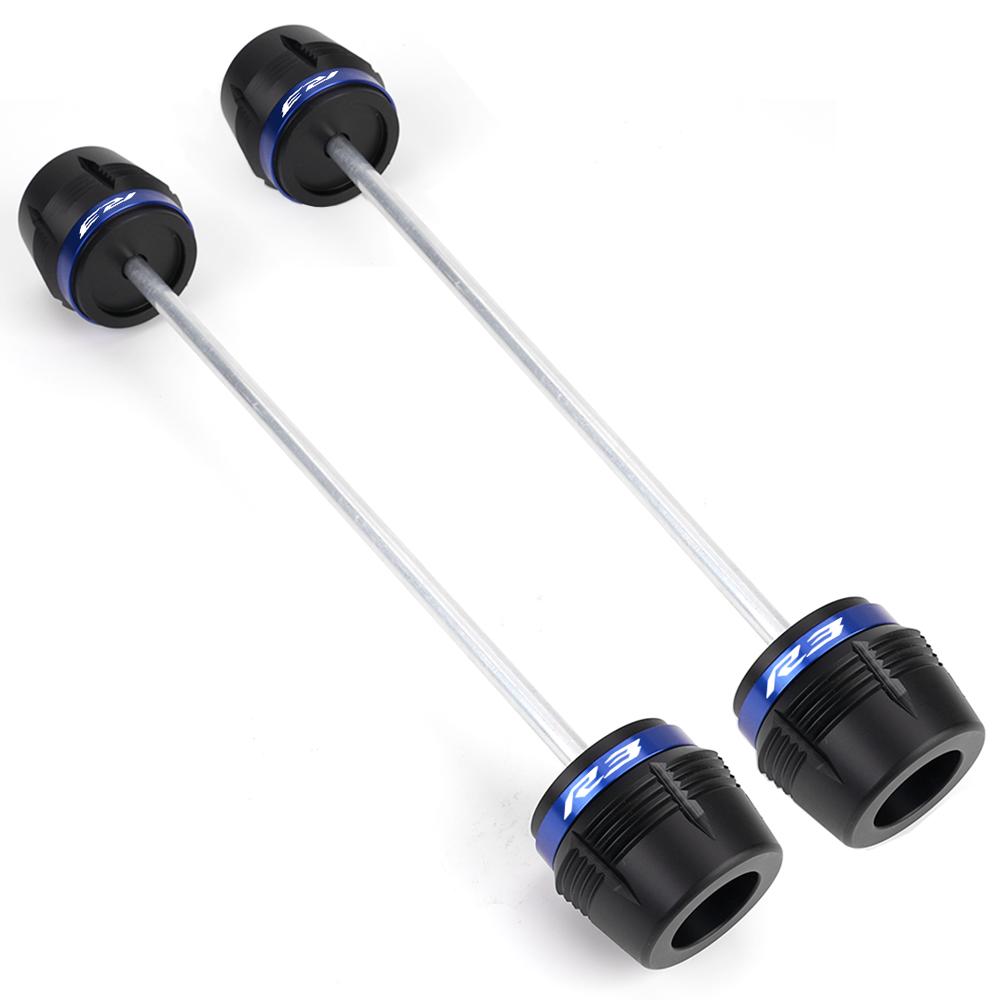 For Yamaha R3 YZF-R3 Yzfr3 2015-2022 2023 2024 2025 Motorcycle Accessories Front Rear Wheel Axle Fork Crash Slider Protector R3