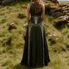 2026 Women's Retro V-Neck Sleeveless Evening Gown - New Artistic Long Dress