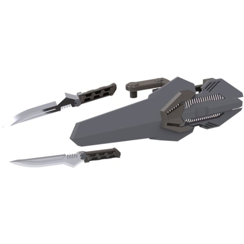 Kotobukiya M.S.G Modeling Support Goods Weapon Unit 55 Composite Plate Unit 01 Gray Ver. Total Length: Approx. 74mm Non-Scale Plastic Model