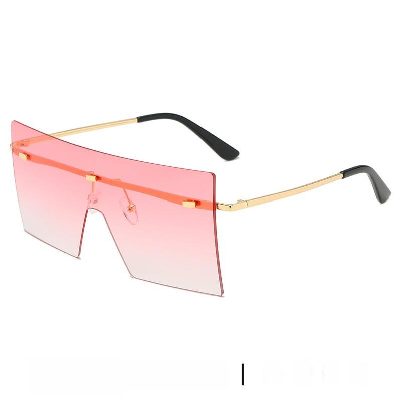 Unisex Oversized Square Sun Glasses With Uv400 Protection For Fashionable Outings
