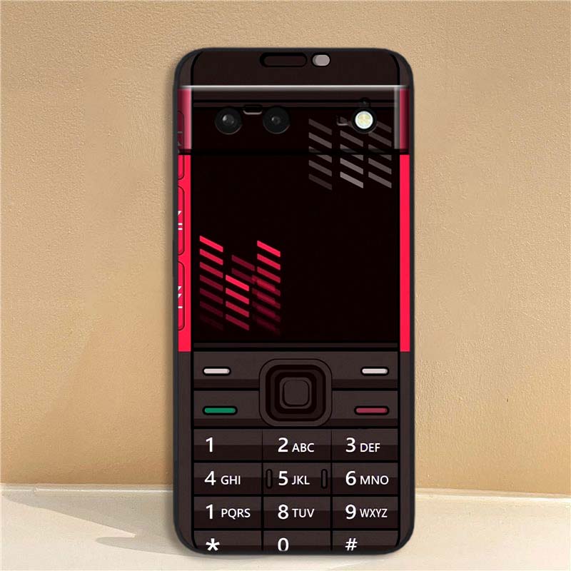 Luxury Vintage Phone Pattern For Google Pixel 10 9a 9 8A 8 7 7A 6 6A Pro XL 2024 5G Black Soft TPU Silicone Phone Case