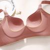 Gathering Bra Women's Adjustable Secondary Lactation Bra Outward-expanding Upper Support Thin Bra Seamless Bra