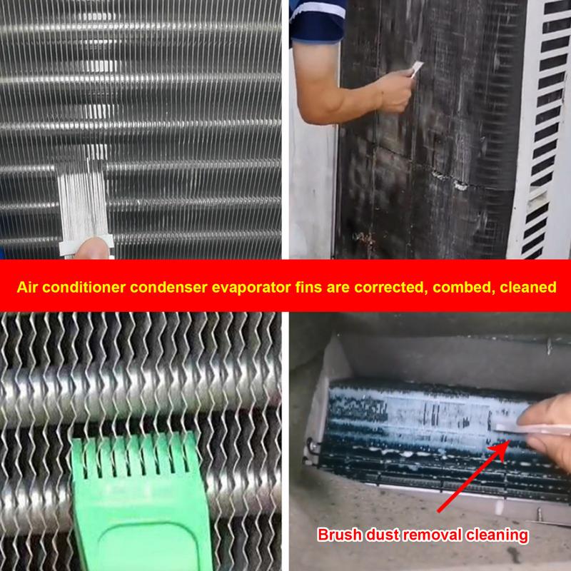 Condenser Comb For Air Conditioner Portable Stainless Steel Fin Comb Lightweight Evaporator Clean Tool Radiator Cleaning