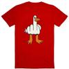 Mens Funny T-Shirt Rude Seagull Design Regular Fit Tee Women Men Print Cartoon Graphic T Shirts Breathable Workout