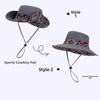 Sombrero Quick Drying Hiking Cap Breathable Sunshade Cowboy Hat Sun Cap Sunscreen Basin Cap  Summer