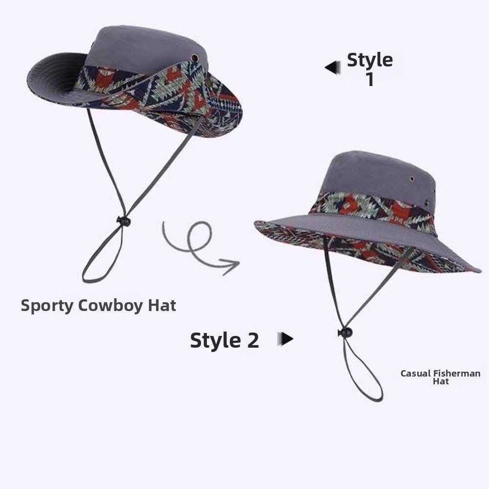 Sombrero Quick Drying Hiking Cap Breathable Sunshade Cowboy Hat Sun Cap Sunscreen Basin Cap  Summer
