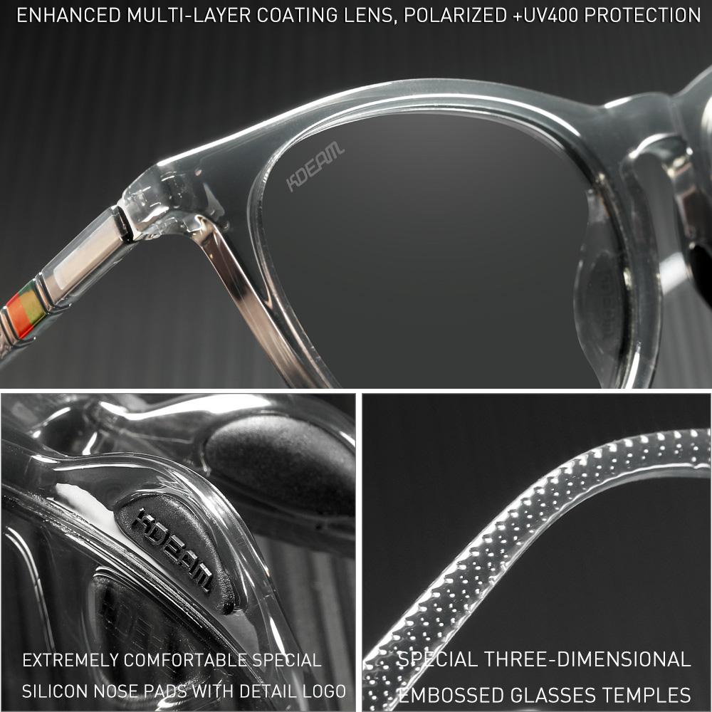 KDEAM Brand Simple Stylish Design Vintage Women Sunglasses Polarized Lenses Fashion Sun Glasses Filter Reflected Light Eyewear
