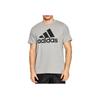 Adidas Essentials Big Logo Tee Medium Grey Heather/Black Men Streetwear GK9123