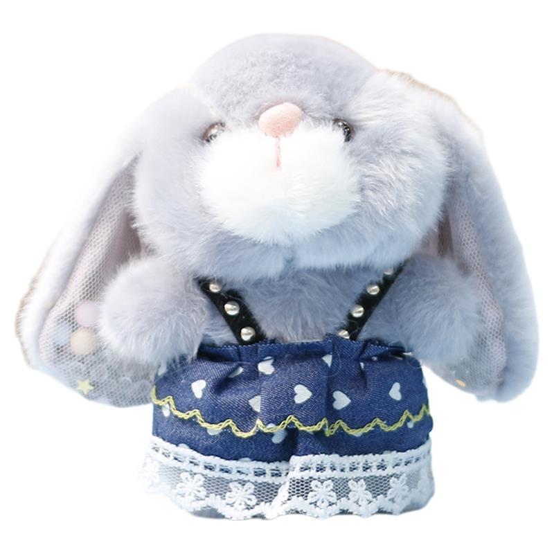 

Teddy Bear Plush Toy With Recording Function For Girls Backpack Decor And Keychain Accessory GrayBunny