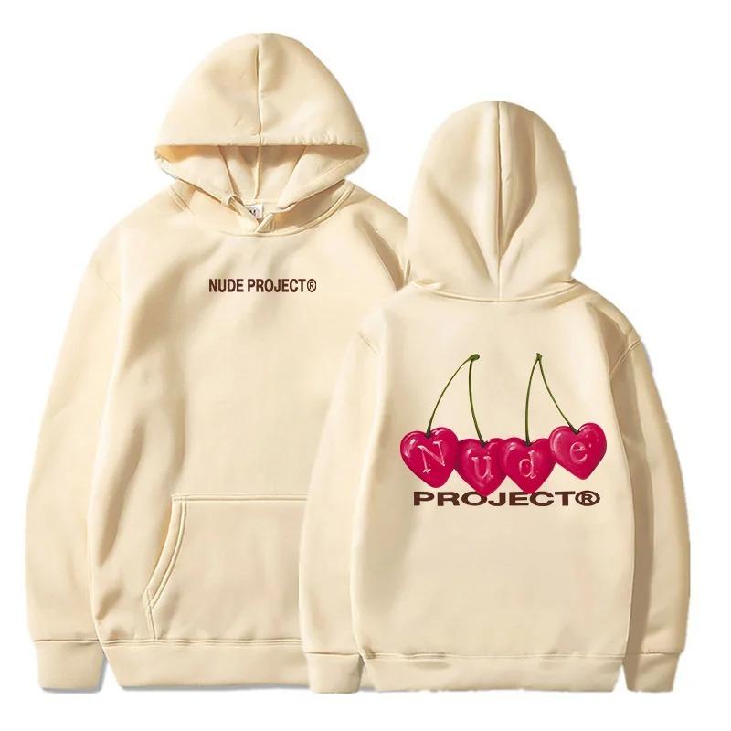 Felpa con cappuccio sottile da donna Nude Project, Felpe di marca, Y2K Clo