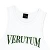 VERUTUM Serif Arch Logo Sleeveless White